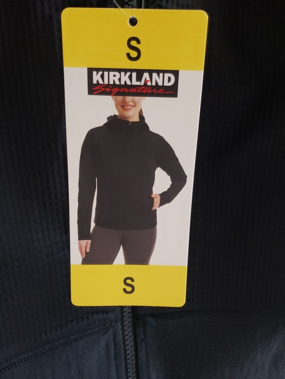 NWT Black Hoodie W/double Zip Pockets, Full Sleeve, Size Small, Warm Workout Jkt